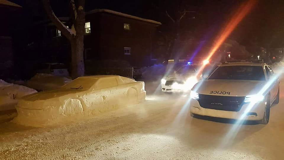 Canadian Police Thought This Snow Sculpture Was A Real Supra