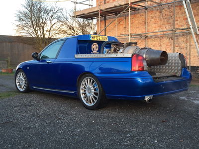 This Road-Legal Jet-Engined MG ZT Pickup Is The Definition Of Insanity