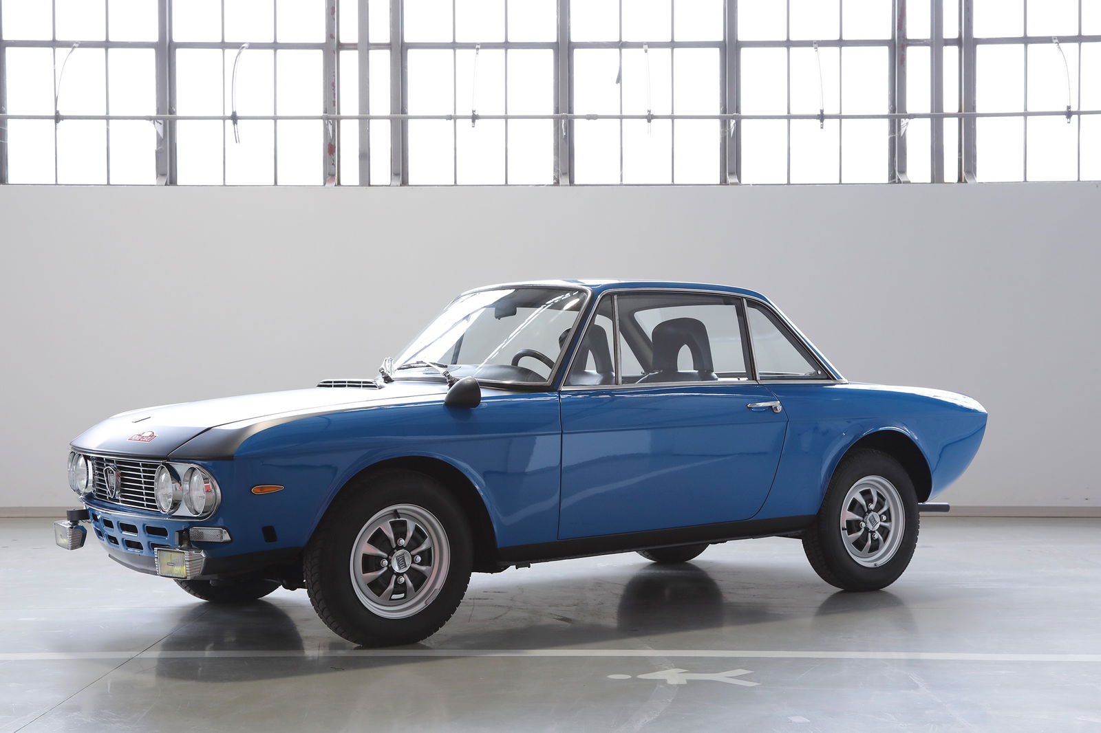 A special-edition produced to celebrate Lancia's 1972 Montecarlo Rally victory. Like all Fulvias, it's powered by a quirky V4