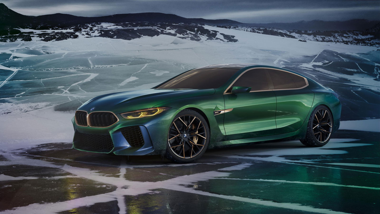 The BMW M8 Gran Coupe Is A Mean, Green M5 In A Sharp New Suit