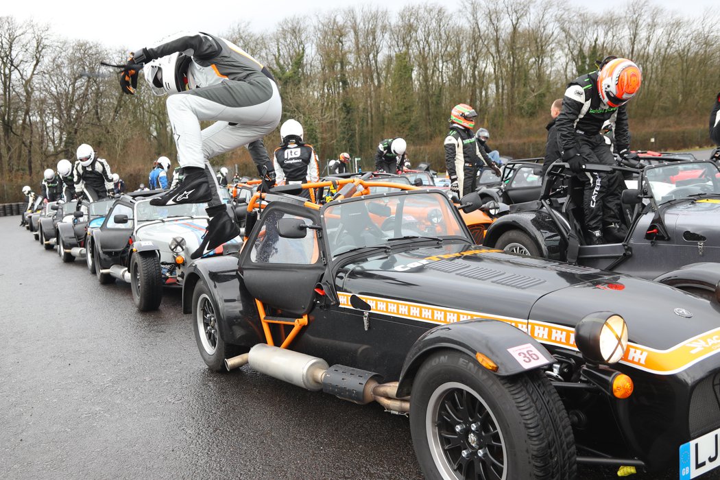 Practicing a speedy exit in the event of fire... (Photo: Snappy Racers)