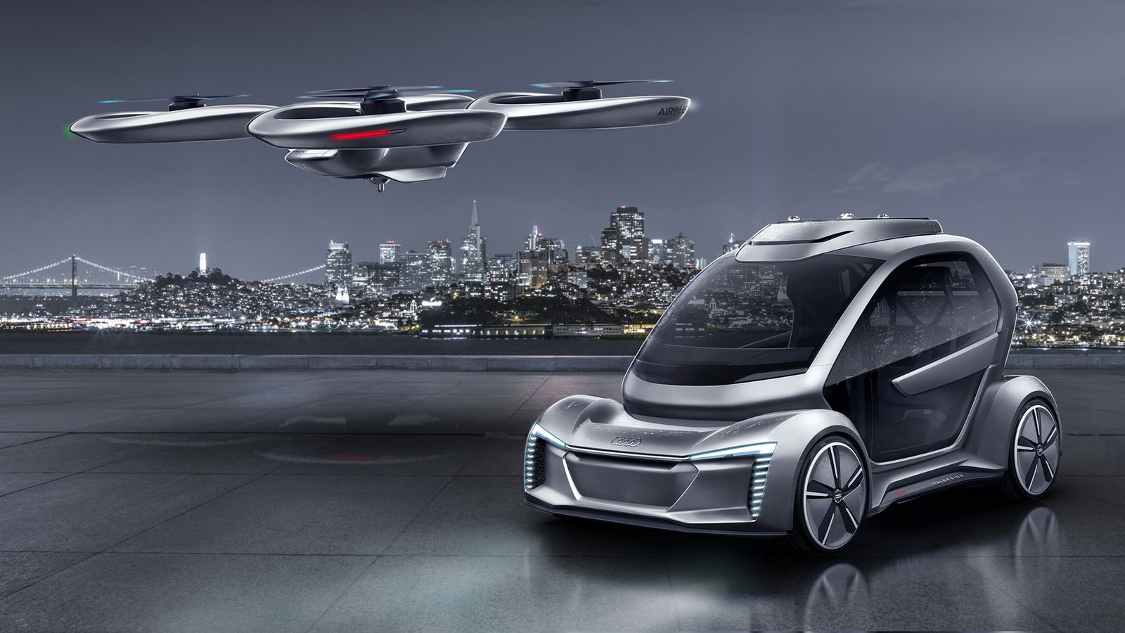 Audi's Crazy Modular Pod Could Drive And Fly You to Work