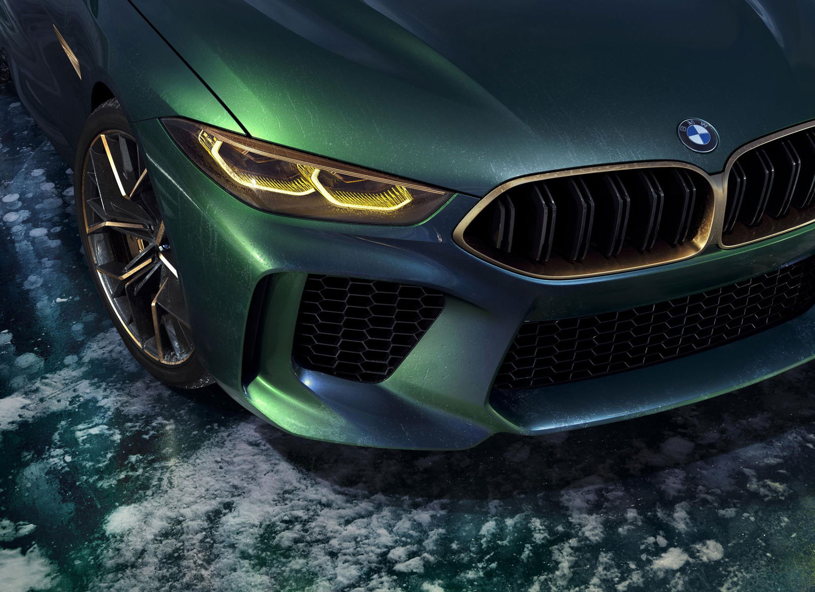 The BMW M8 Gran Coupe Is A Mean, Green M5 In A Sharp New Suit