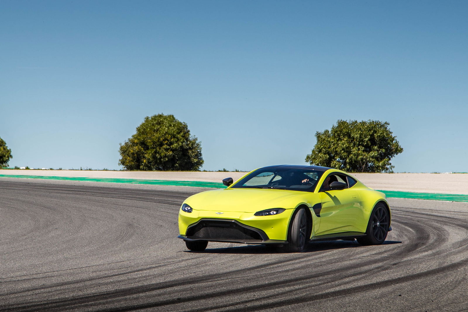 With the space of a track like Portimao, it is possible to get that planted rear end to move around...
