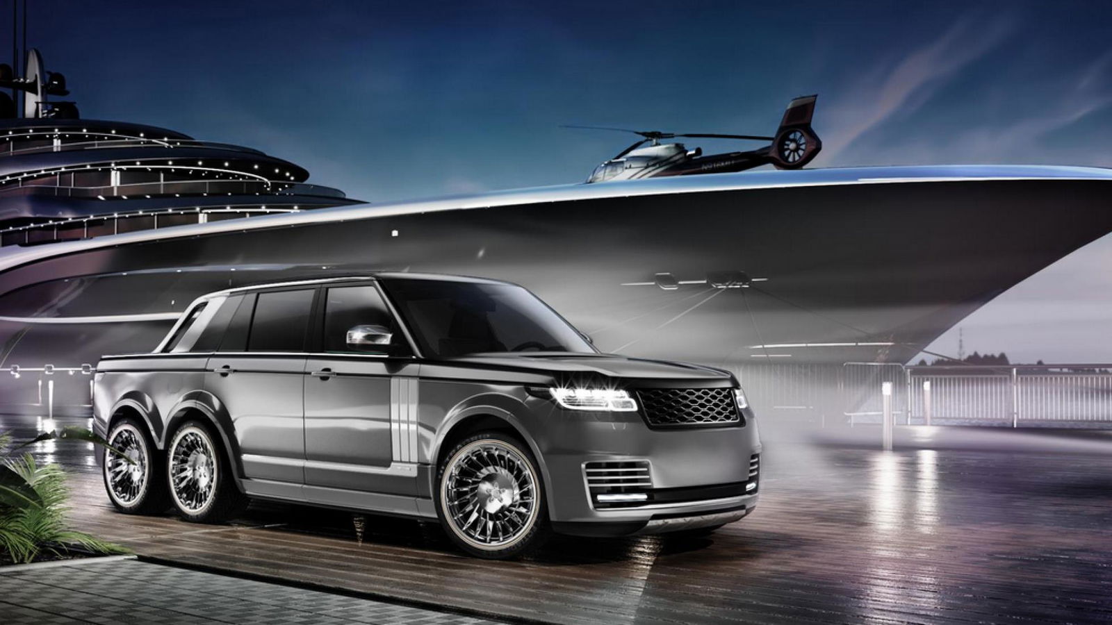 This 6x6 Range Rover Is Your Daily Dose Of Nautical Weirdness