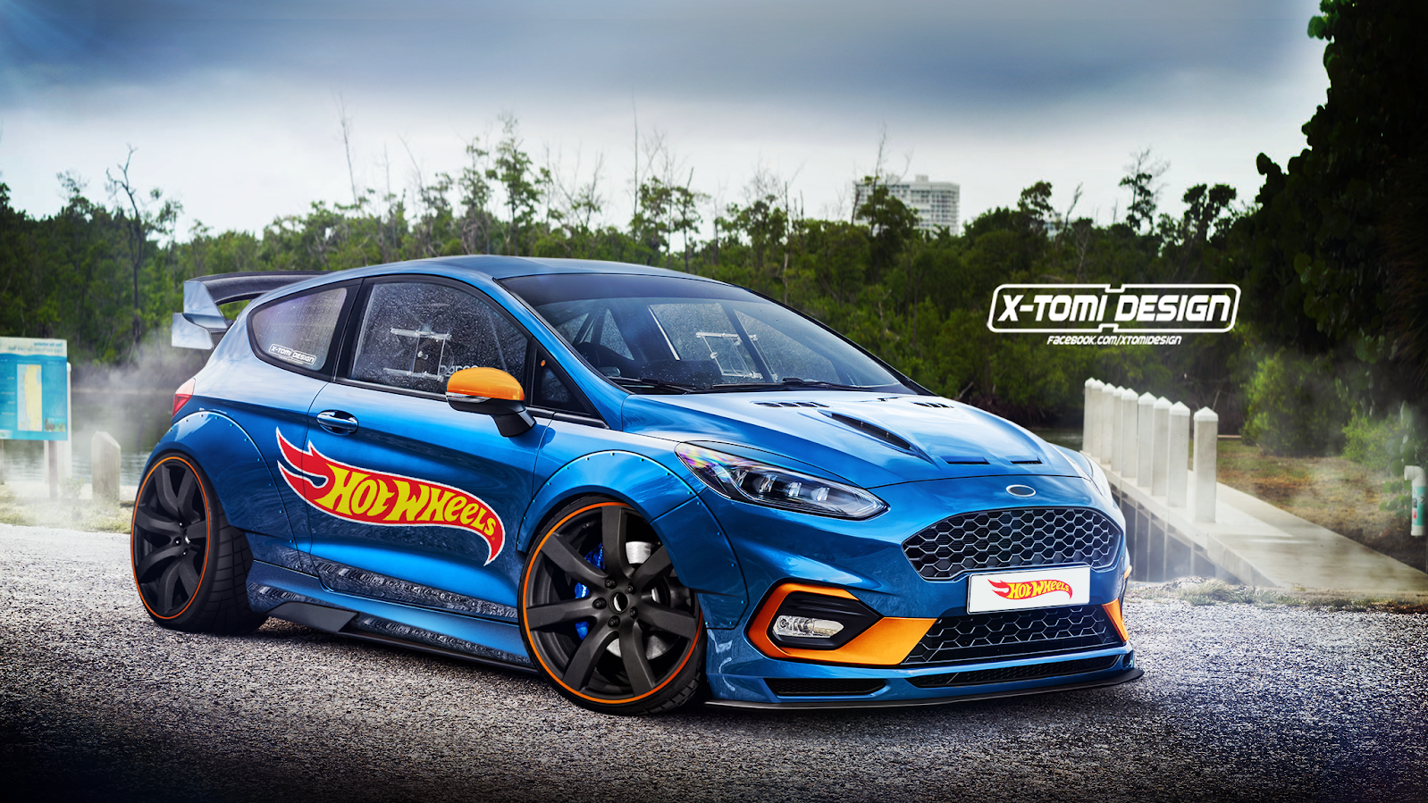 We Need This Caricatured ‘Rocket Bunny’ Ford Fiesta In Our Lives