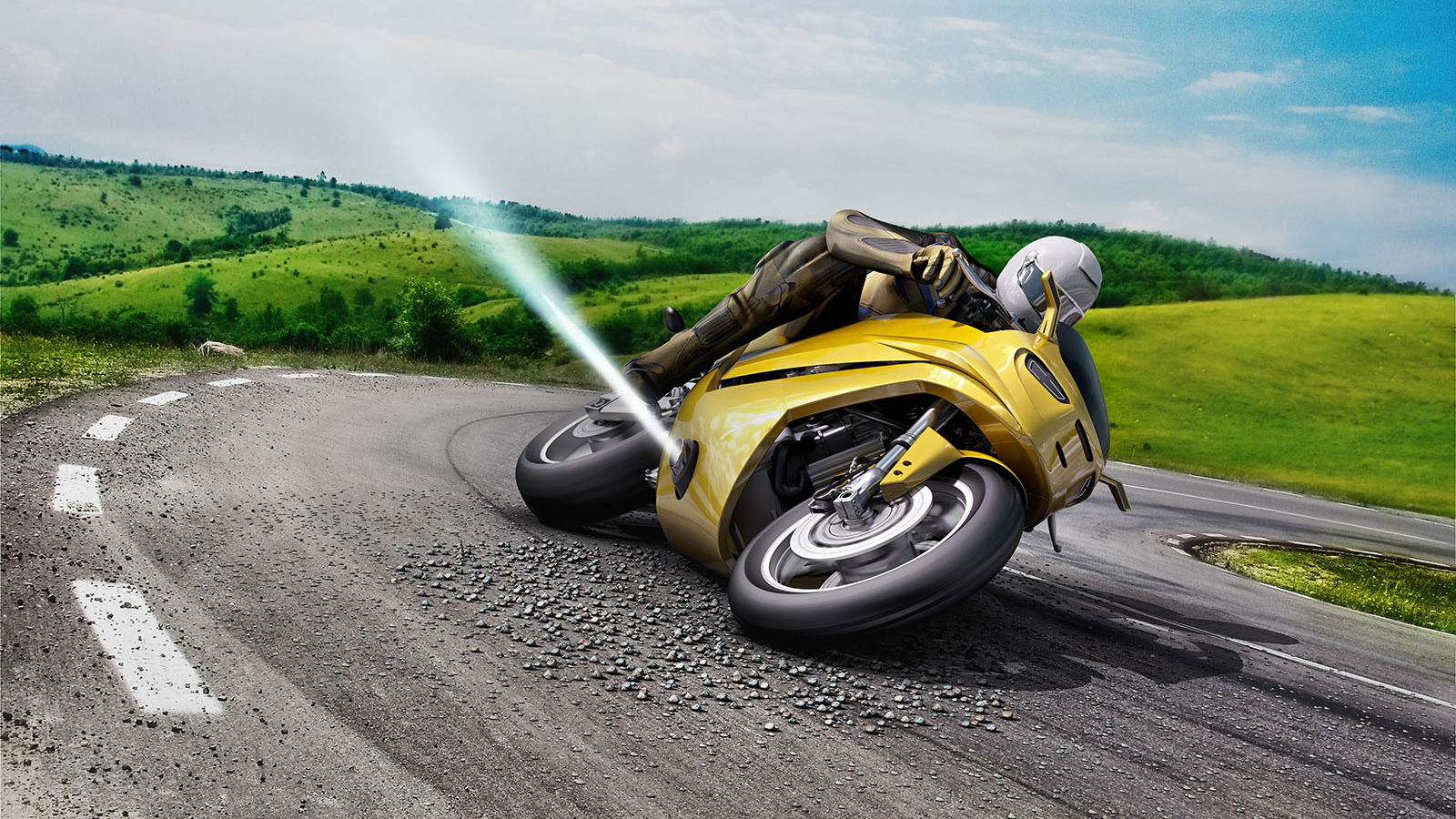 New Tech From Bosch Aims To Stop Bike Crashes With A Jet Thruster