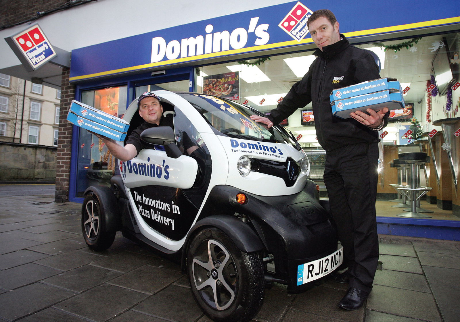 The Swindon branch of Domino's used a Renault Twizy