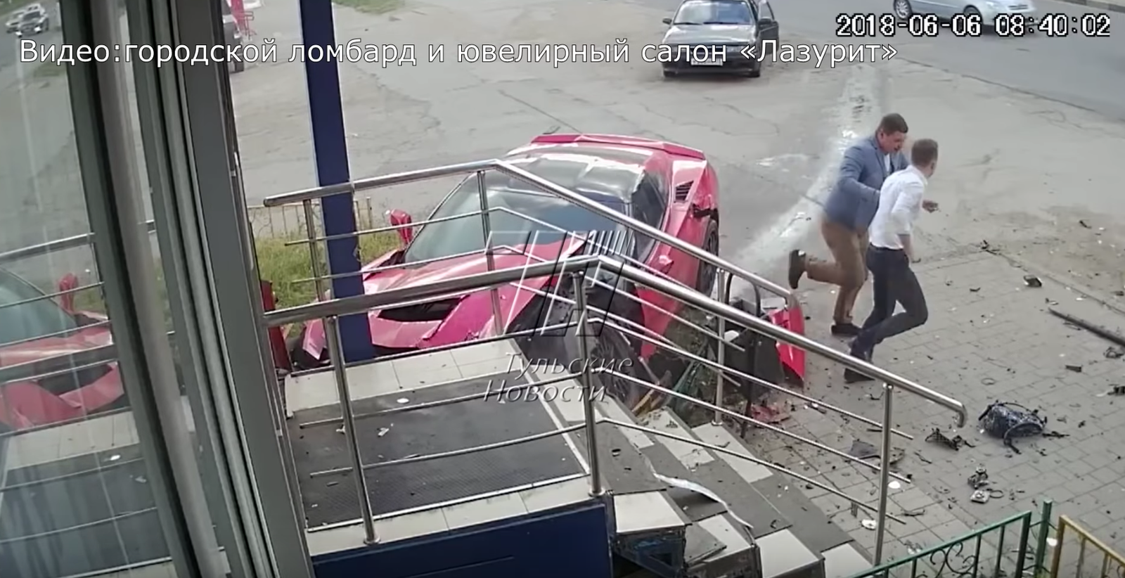 Huge Corvette Crash Caught On Camera In Russia