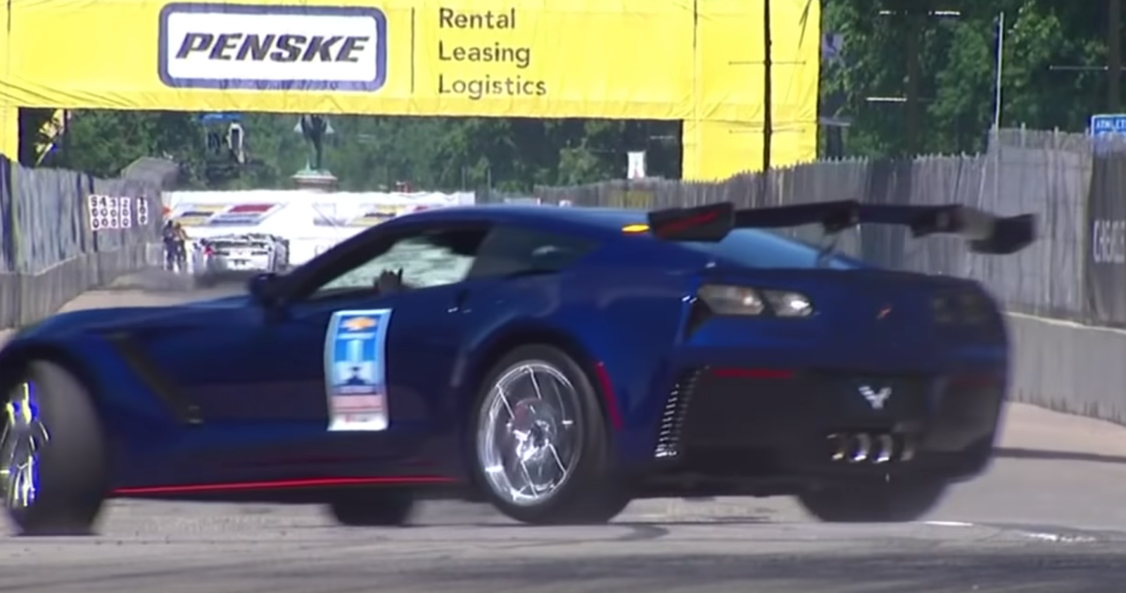 GM Development Chief Crashes Corvette ZR1 Pace Car At IndyCar Race
