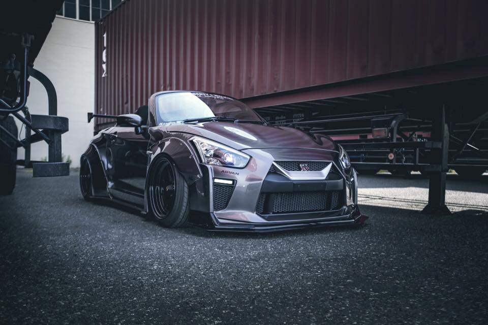 Daihatsu Copen Becomes Mini Nissan GT-R Thanks To Liberty Walk