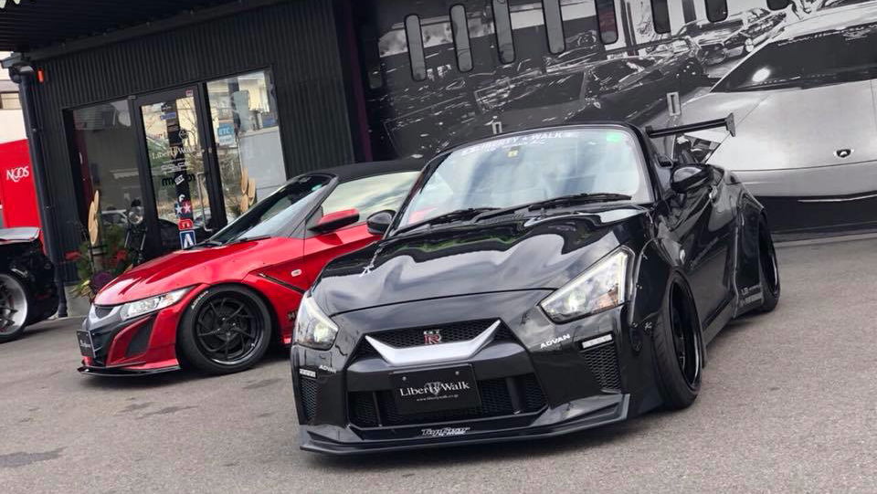 Daihatsu Copen Becomes Mini Nissan GT-R Thanks To Liberty Walk