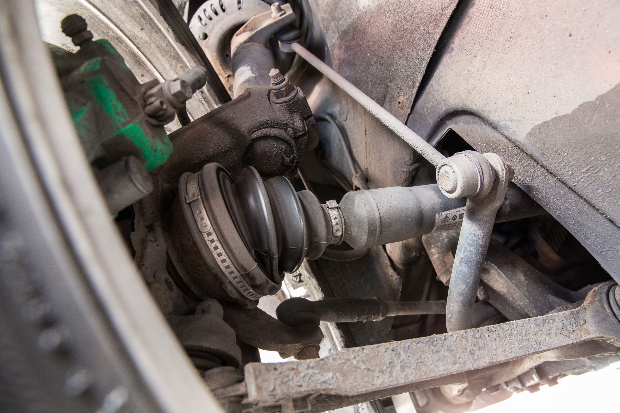 ...and this is what a more expensive 12-year-old car looks like underneath