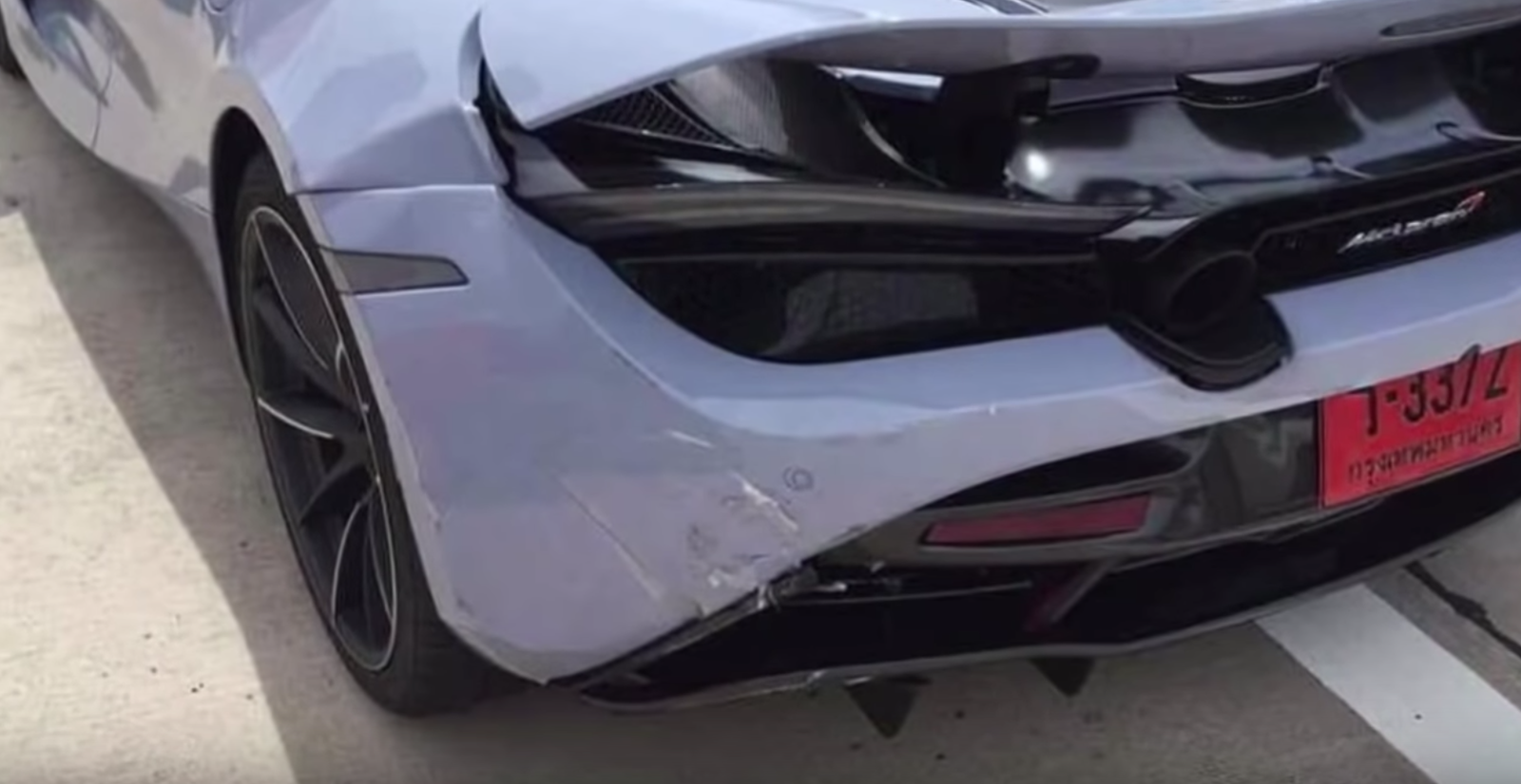 Watch A Pickup Accidentally Drift Tap A McLaren 720S