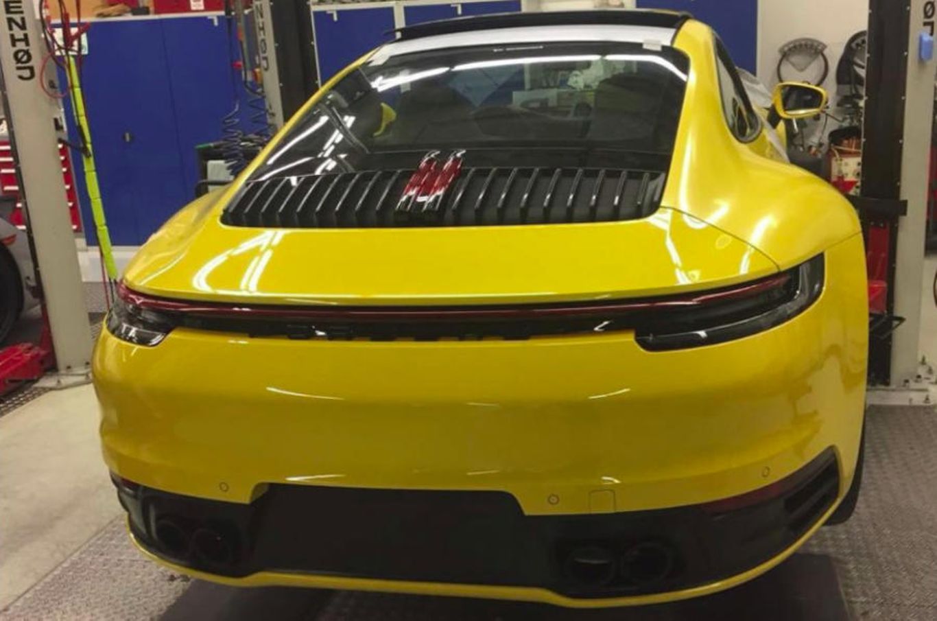 This image of the 992 911's rear was leaked on Instagram earlier this year