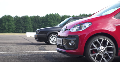 Mk2 VW Golf GTI Takes On Up GTI In Weirdly Relaxing Drag Race