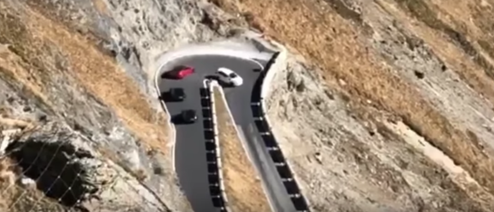The fantastically windy Stelvio Pass is being used as a testing location for the Porsche Taycan