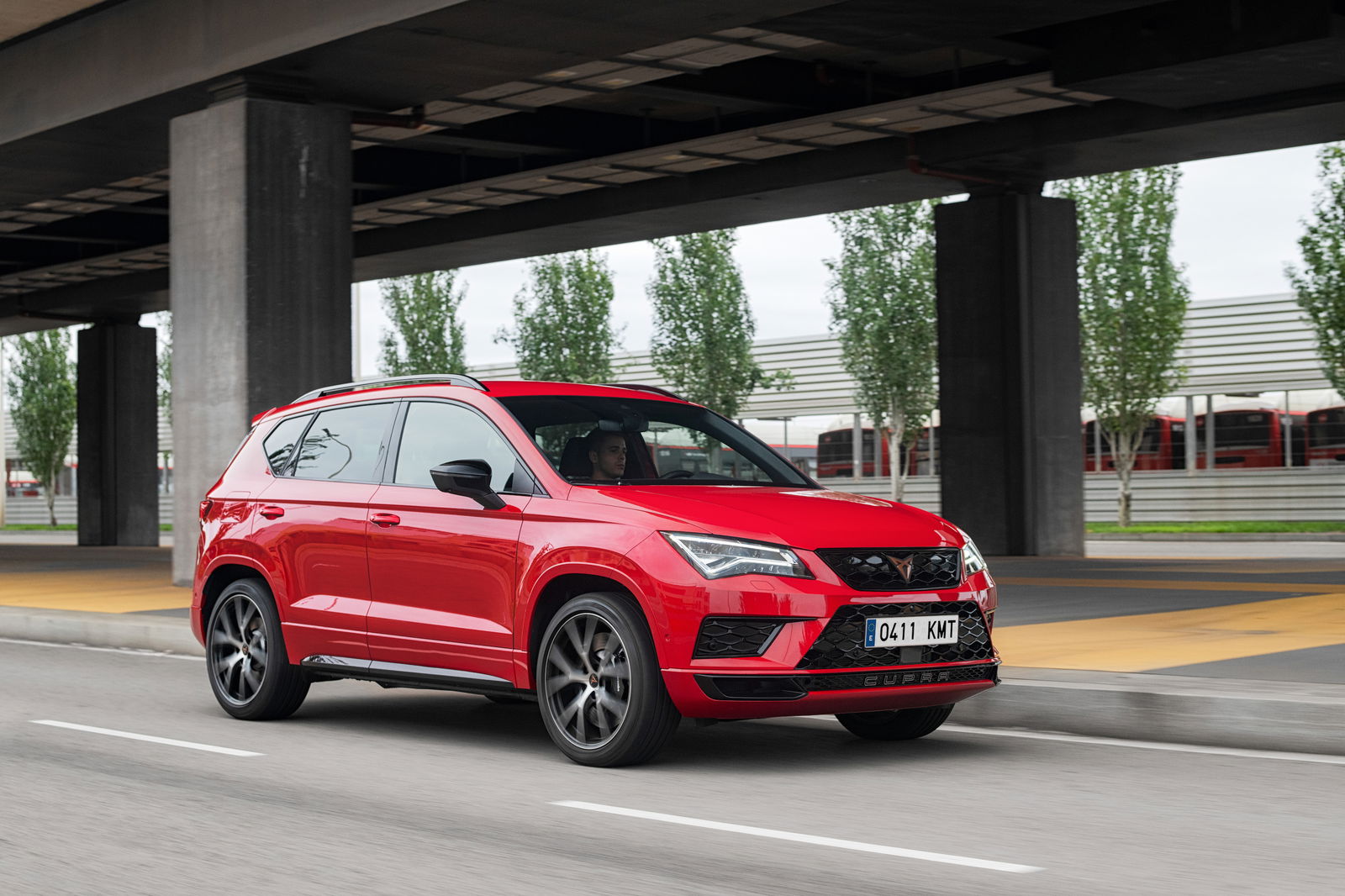 There are plenty of changes to the outside of the Cupra Ateca, but the same can't be said for the bland interior