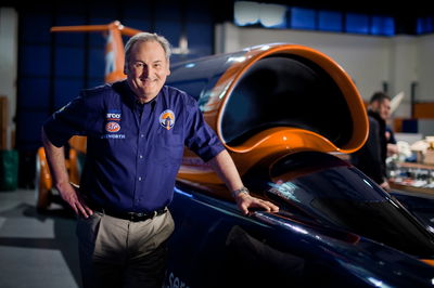 Richard Noble with Bloodhound SSC