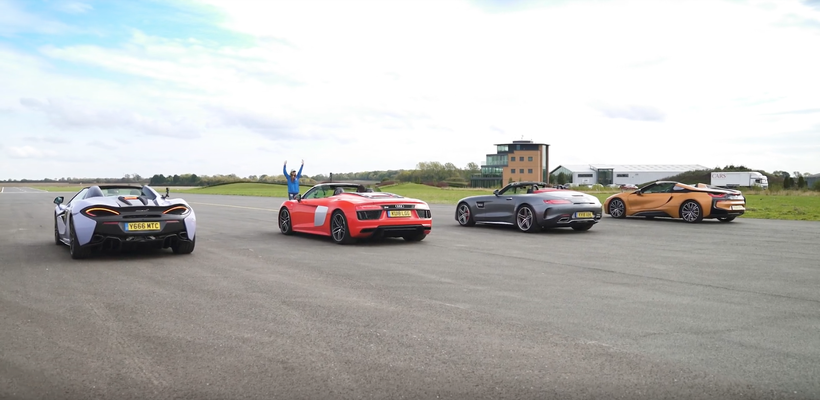 Two V8s, a V10 and an inline-three...