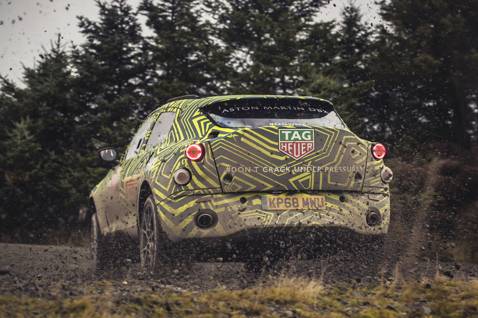 Here's Aston Martin’s New DBX SUV Testing On A Filthy Rally Stage
