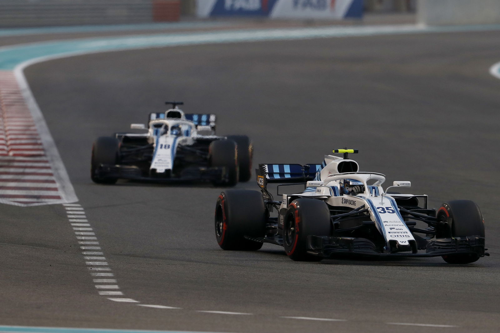 Sergey Sirotkin and Lance Stroll were powerless to do anything with a difficult car in 2018. (c) Williams/LAT