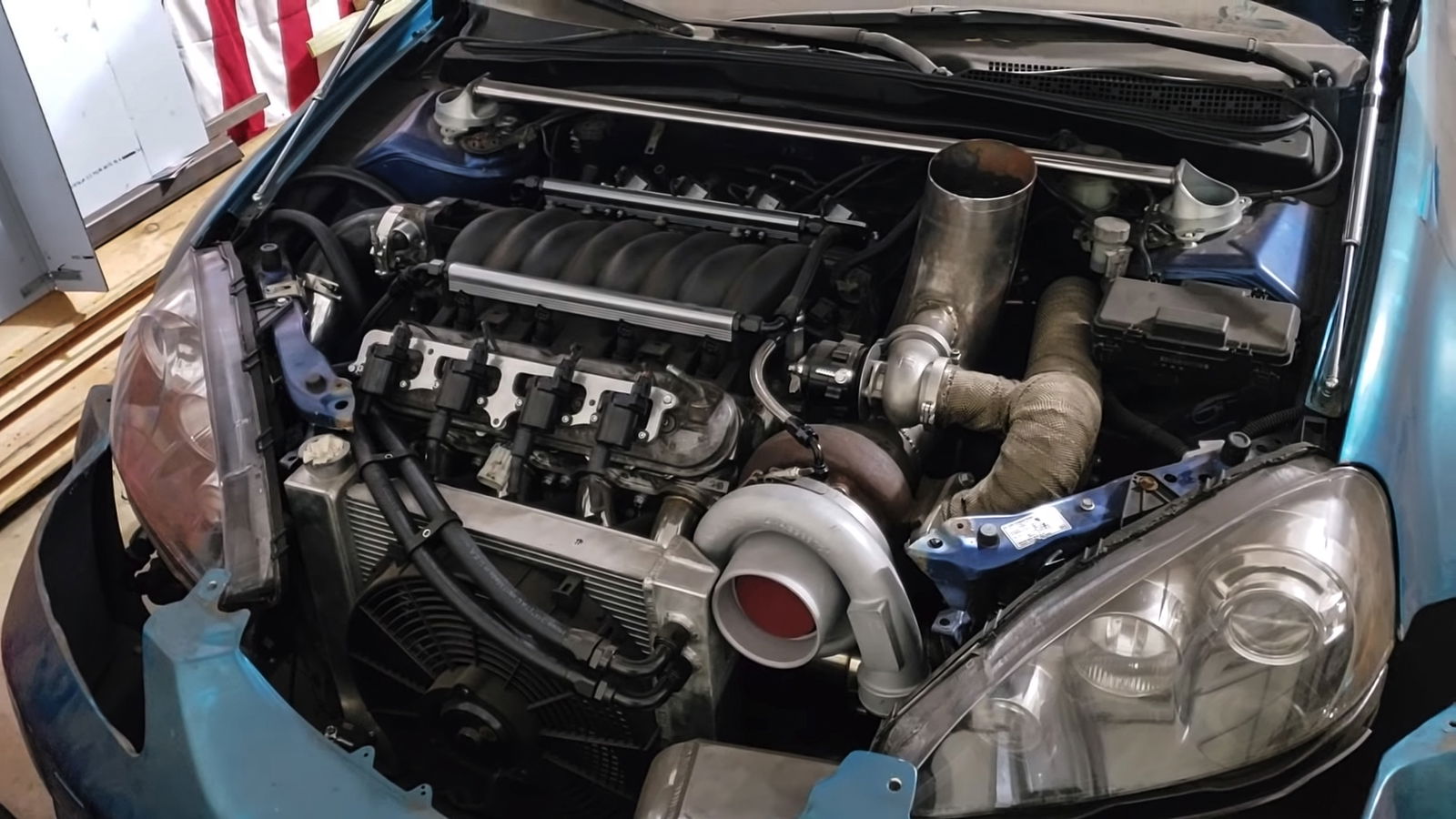 This 10.6-Litre, Twin-V8 Acura RSX Is A Jaw-Dropping 1700hp Project