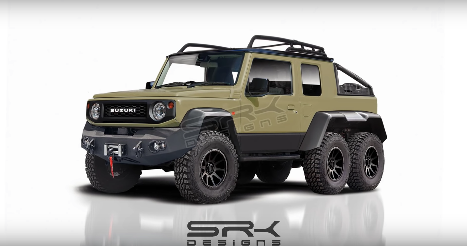 Someone Needs To Make This Six-Wheeled Suzuki Jimny Render A Reality