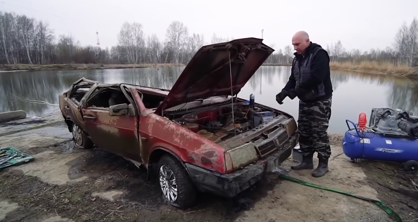Can You Start A Lada That's Spent Six Months At The Bottom Of A Lake?