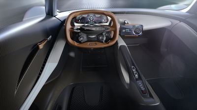 Parts of the Aston Martin AM-RB 003's cockpit are 3D printed