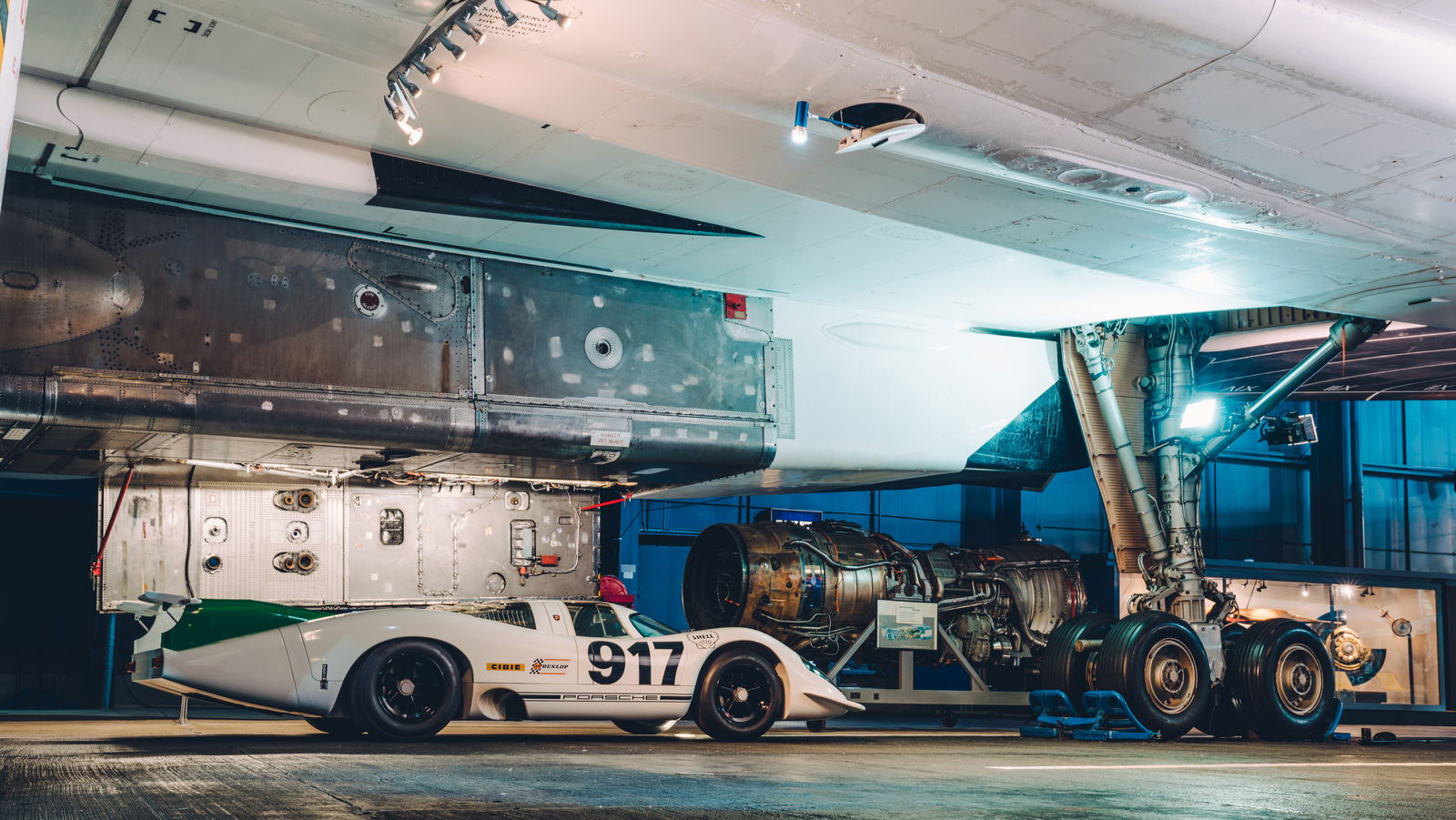 Porsche 917-001 Next To Concorde 002 Is Pure Wallpaper Material