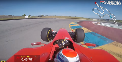 Watch A 2004 Ferrari F1 Car Bag The Unofficial Lap Record At Sonoma