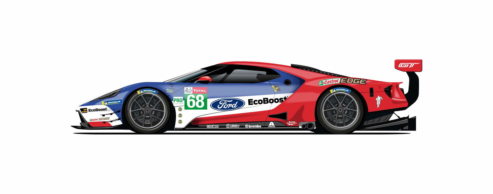 The Ford GT Will Use These Amazing Retro Liveries At Le Mans