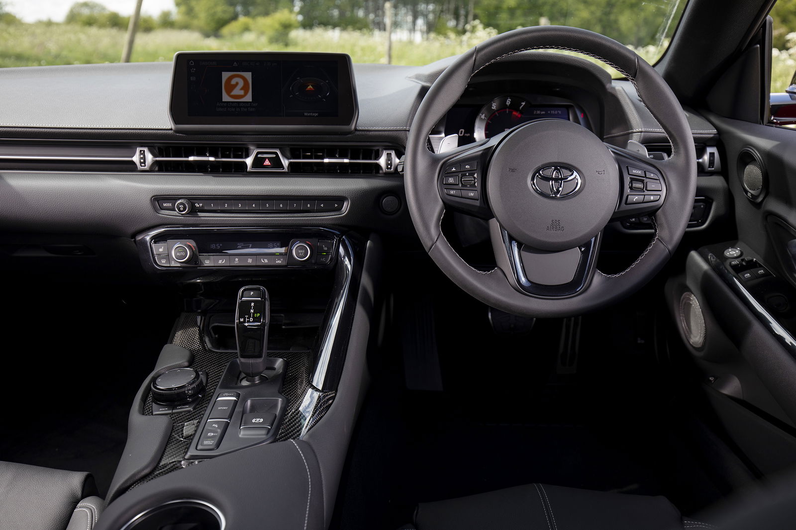The BMW tech is pretty conspicuous, but it’s a better bet than an infotainment system from Toyota itself...