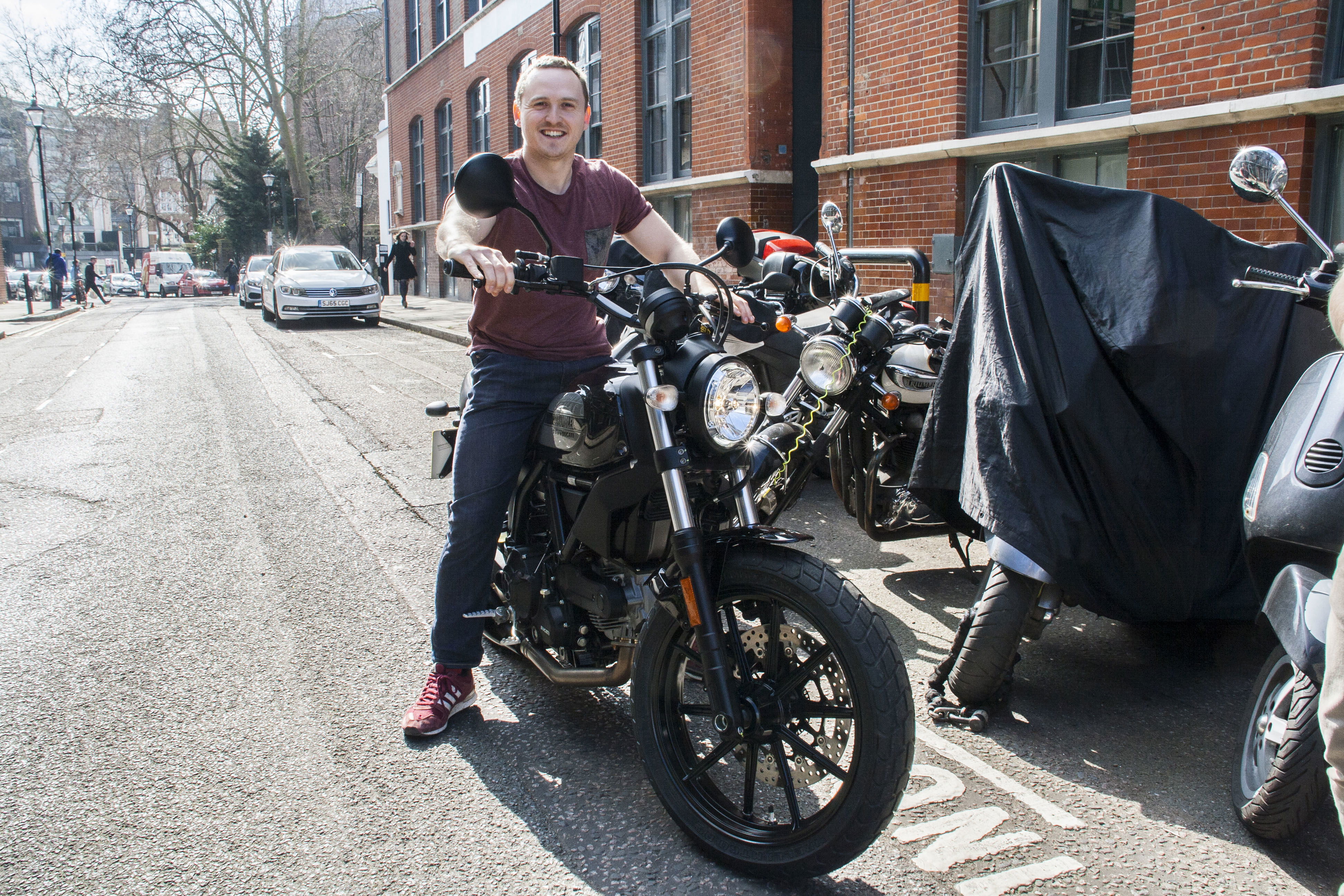 This is me sitting on a Ducati a few years ago (back when I was always thinking 'what if?')