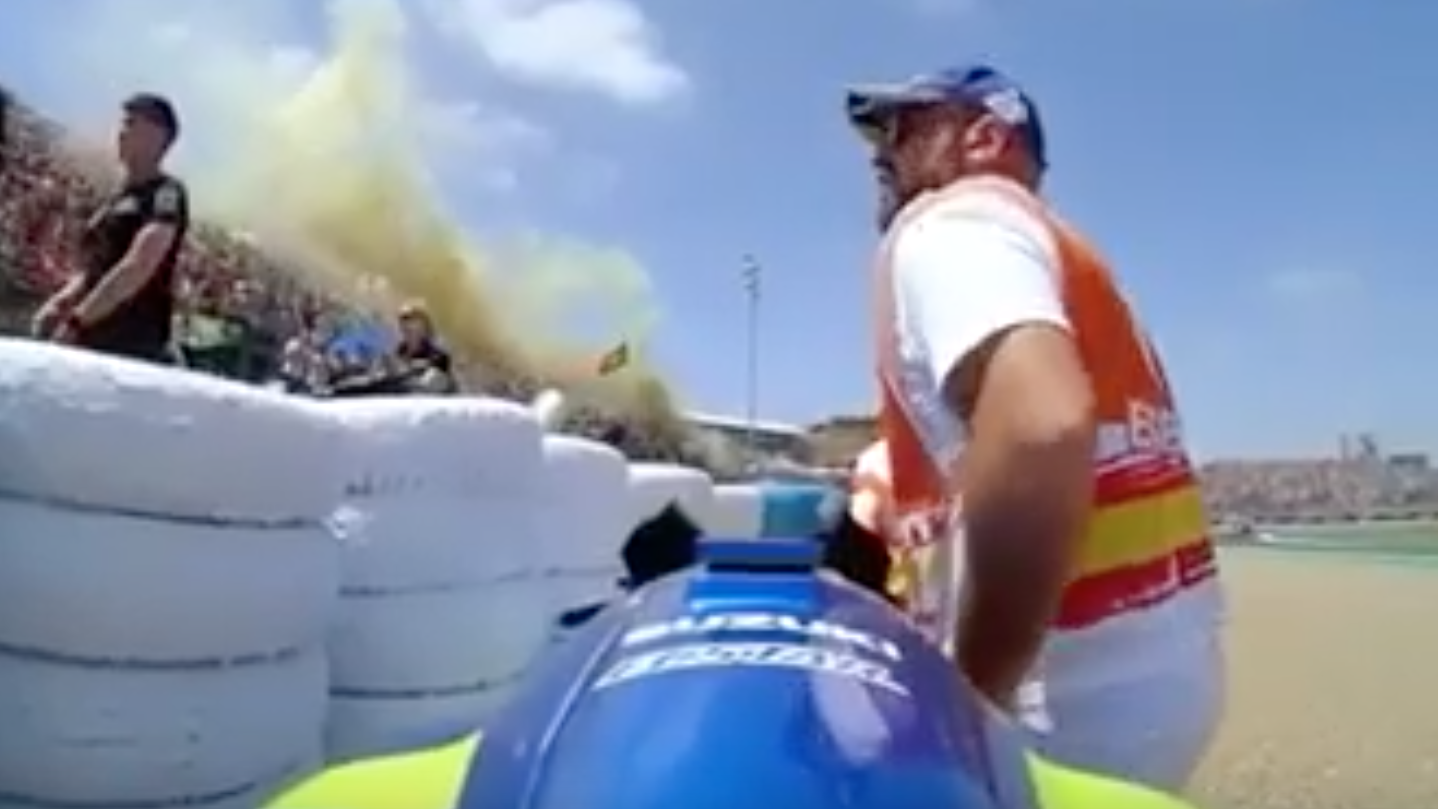 A Marshal Was Caught Stealing A Part From A MotoGP Bike