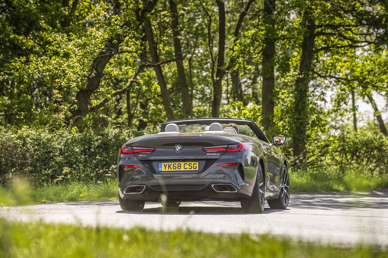 You can have the 8-series convertible as an 840d diesel, but the V8 is the one you want, surely?