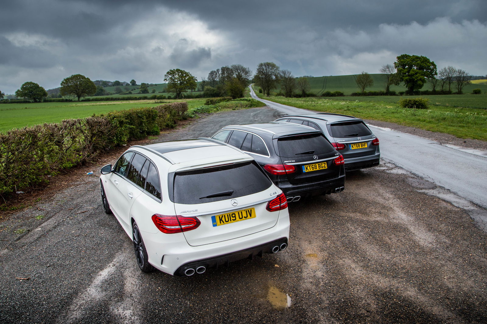 The Mercedes-AMG C43's oval pipes are much more agreeable than the weird trapezoidal arrangement on the C63 and C63 S