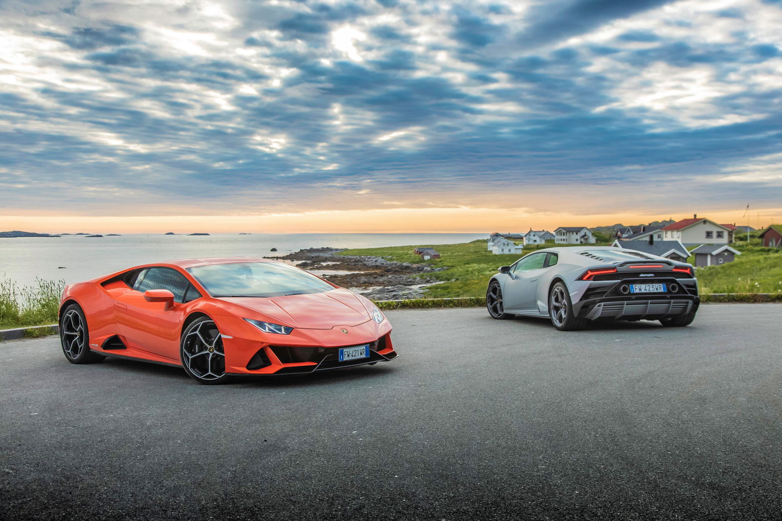 Lamborghini Has Gone Arctic Road-Tripping In 7 Huracan Evos
