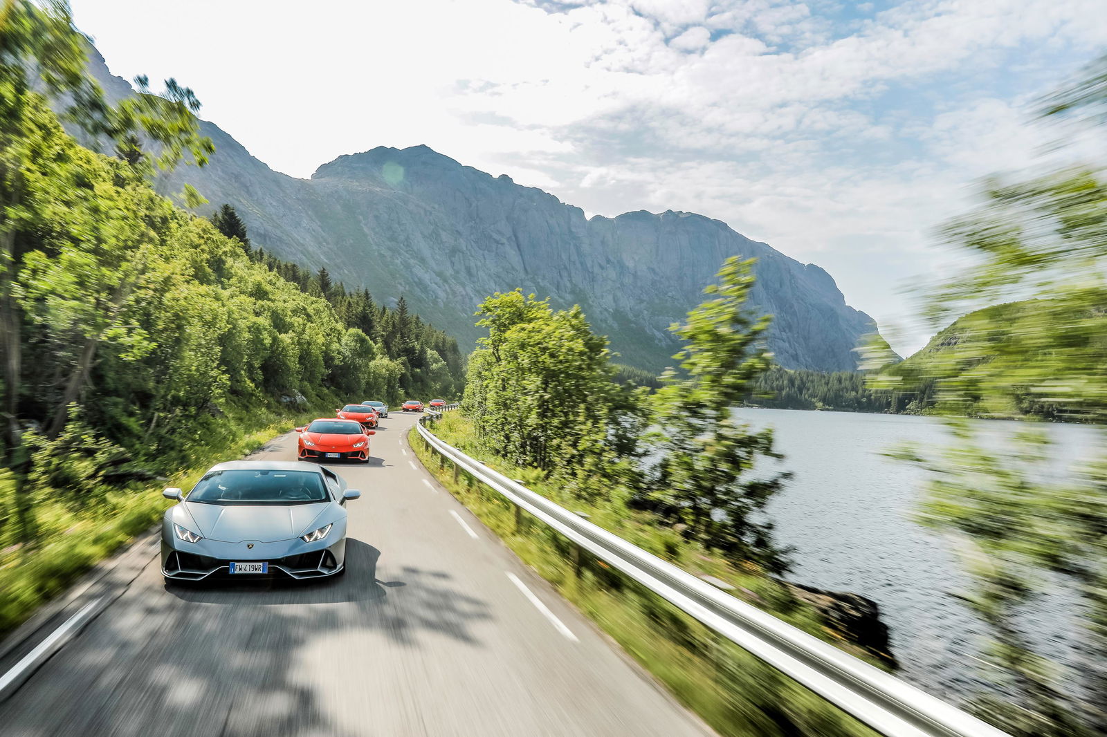 Lamborghini Has Gone Arctic Road-Tripping In 7 Huracan Evos
