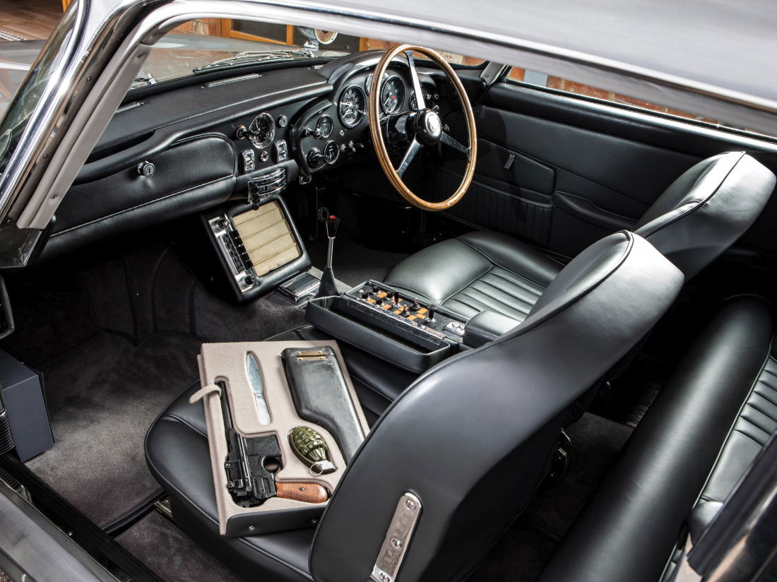 The 'gun and grenade' kit fits beneath the passenger seat
