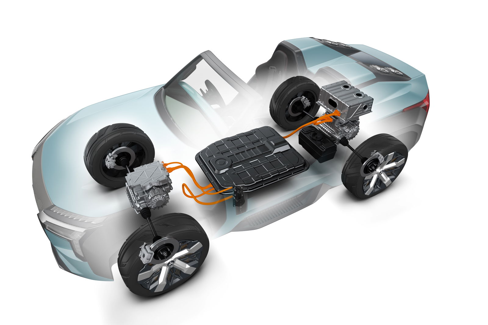The Mitsubishi MI-Tech Concept Has Four Motors And A Gas Turbine