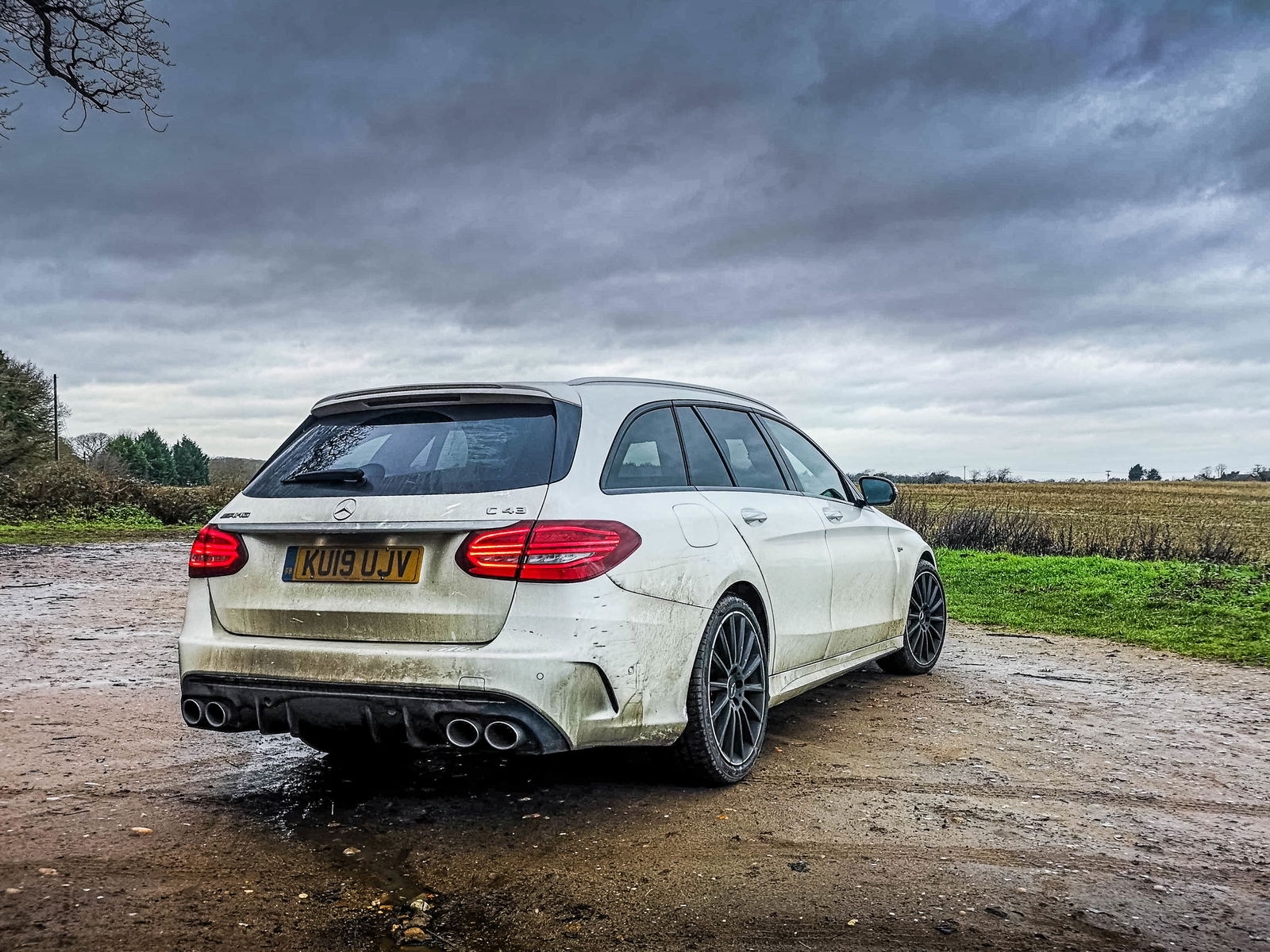'Our' Mercedes-AMG C43 is probably overdue a wash...