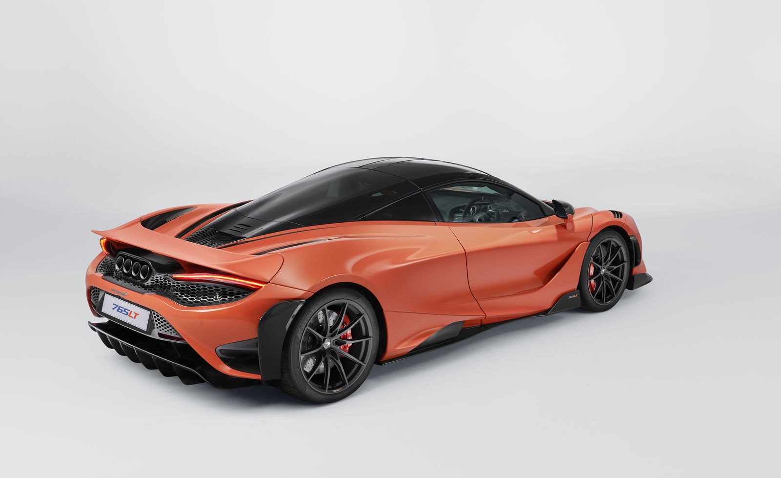 The McLaren 765LT features a C7 Corvette-like quad exhaust