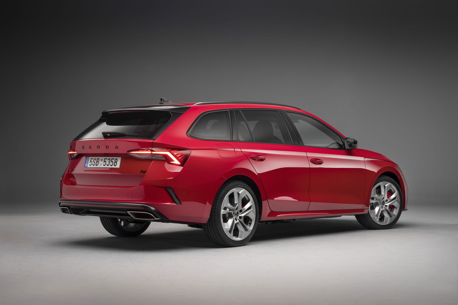 Roman numerals on the boot of both Octavia vRS hatch and estate, in case you forget what gen you're driving...