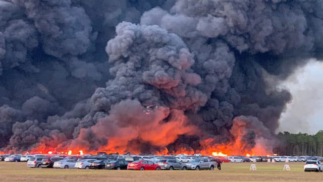 3500 Rental Cars Consumed By Huge Fire At Florida Airport