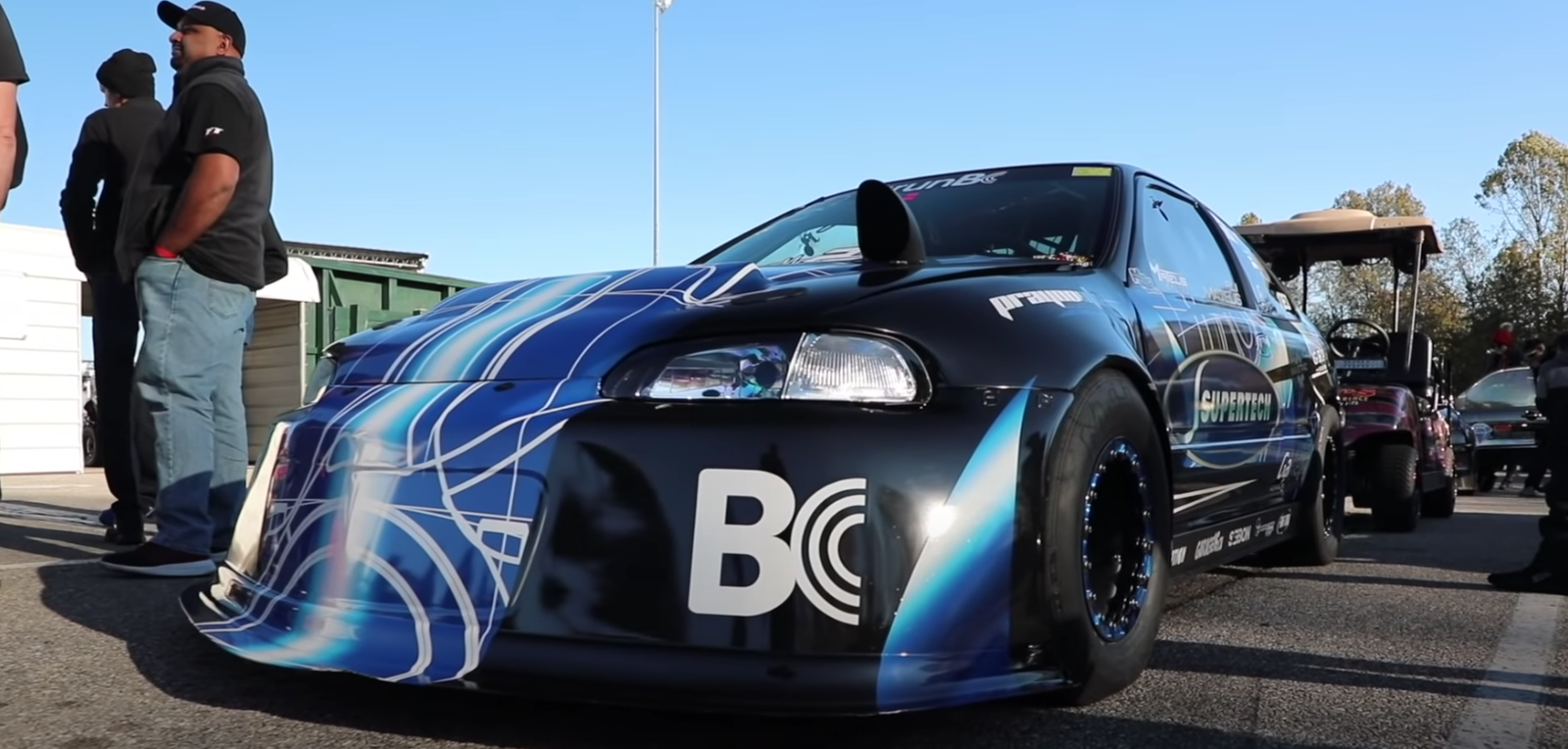Watch A 1500bhp Honda Civic Smash 0-60mph In 1.1 Seconds