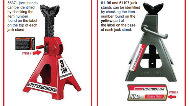 1.7 Million Harbor Freight Axle Stands Recalled For Collapse Risk