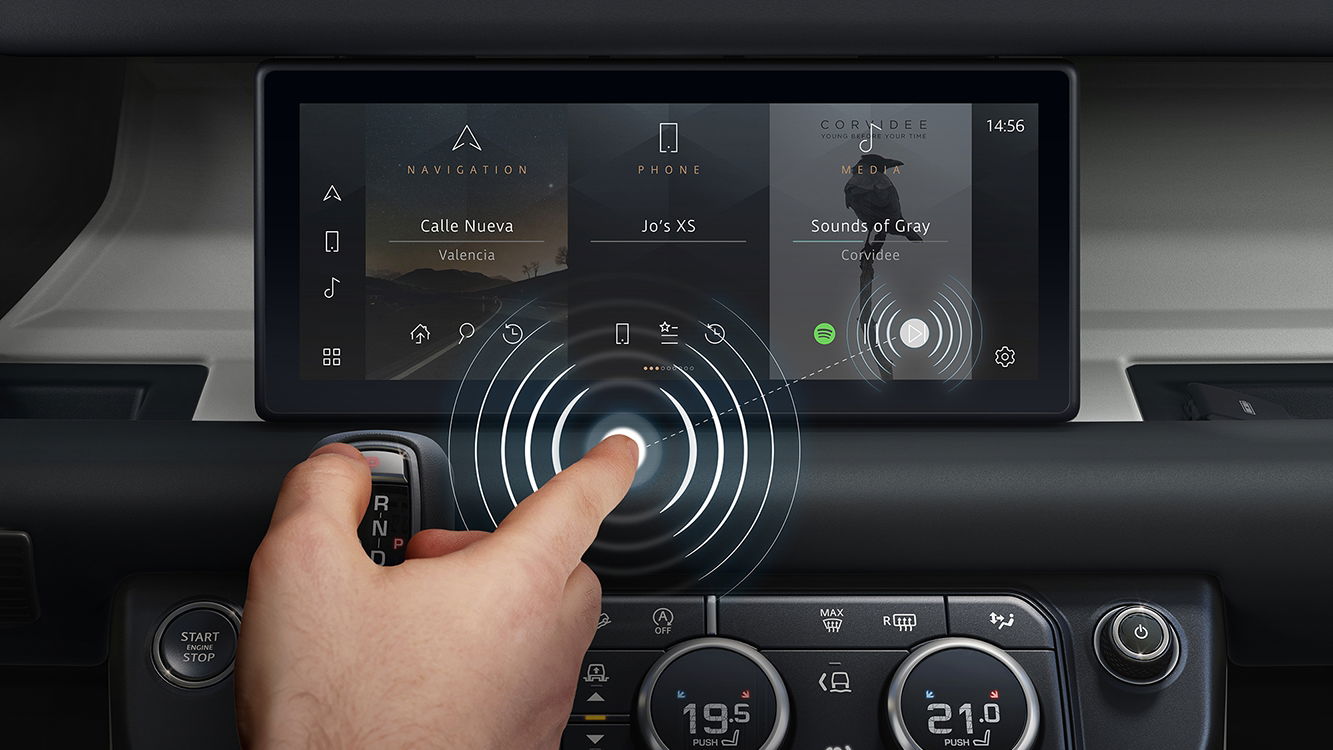 Jaguar Land Rover Has Helped Develop A Contactless Touch-Screen