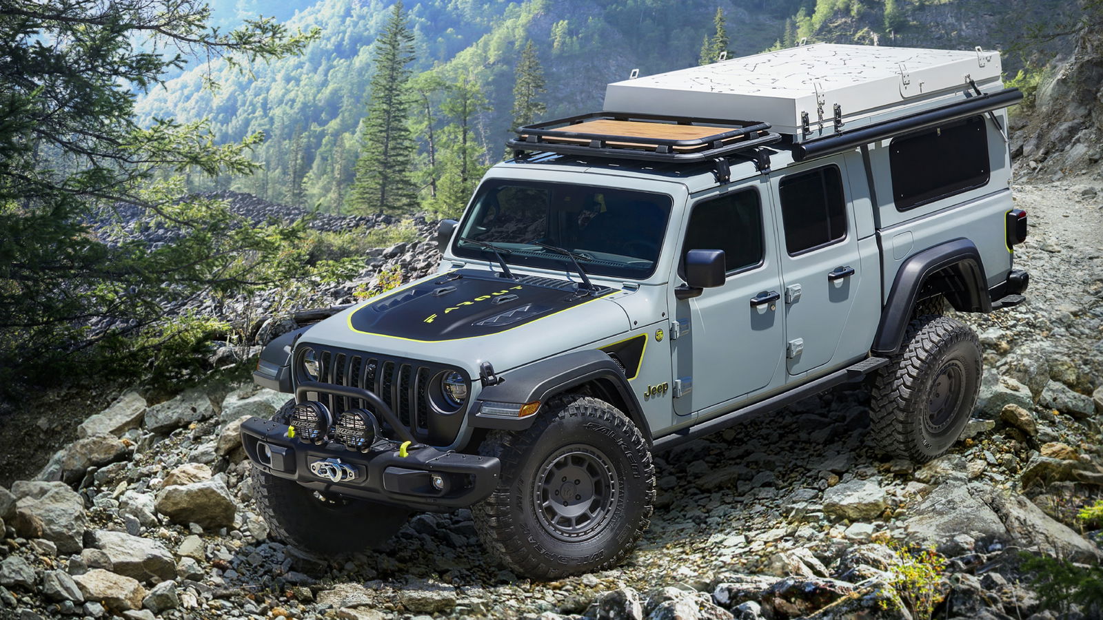 Ultra-Cool Jeep Gladiator Farout Concept Lets You Sleep Wherever You Park